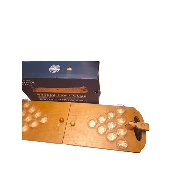 Hammer And Axe Wooden Pong Game Foldable Adult Drinking Game Party Fun READ - Picture 3 of 5